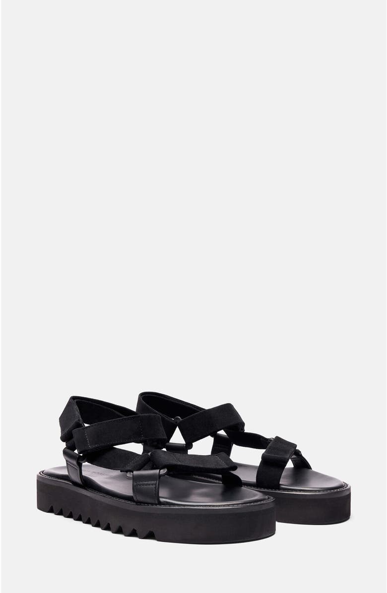 SCAROSSO Wooster V Sandals, Main, color, Black - Calf