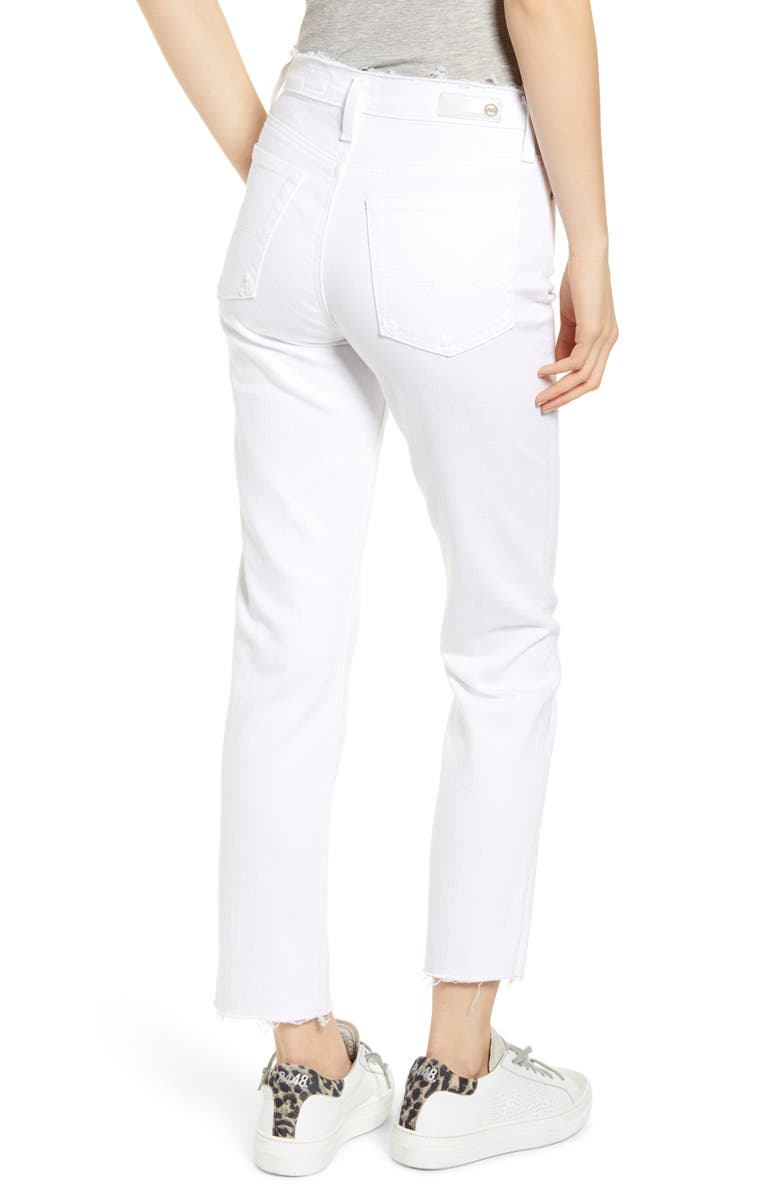 AG The Isabelle High Waist Ankle Straight Leg Jeans, Alternate, color, 