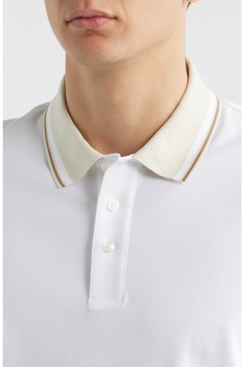 Parlay Tipped Cotton Polo, Alternate, color, WHITE