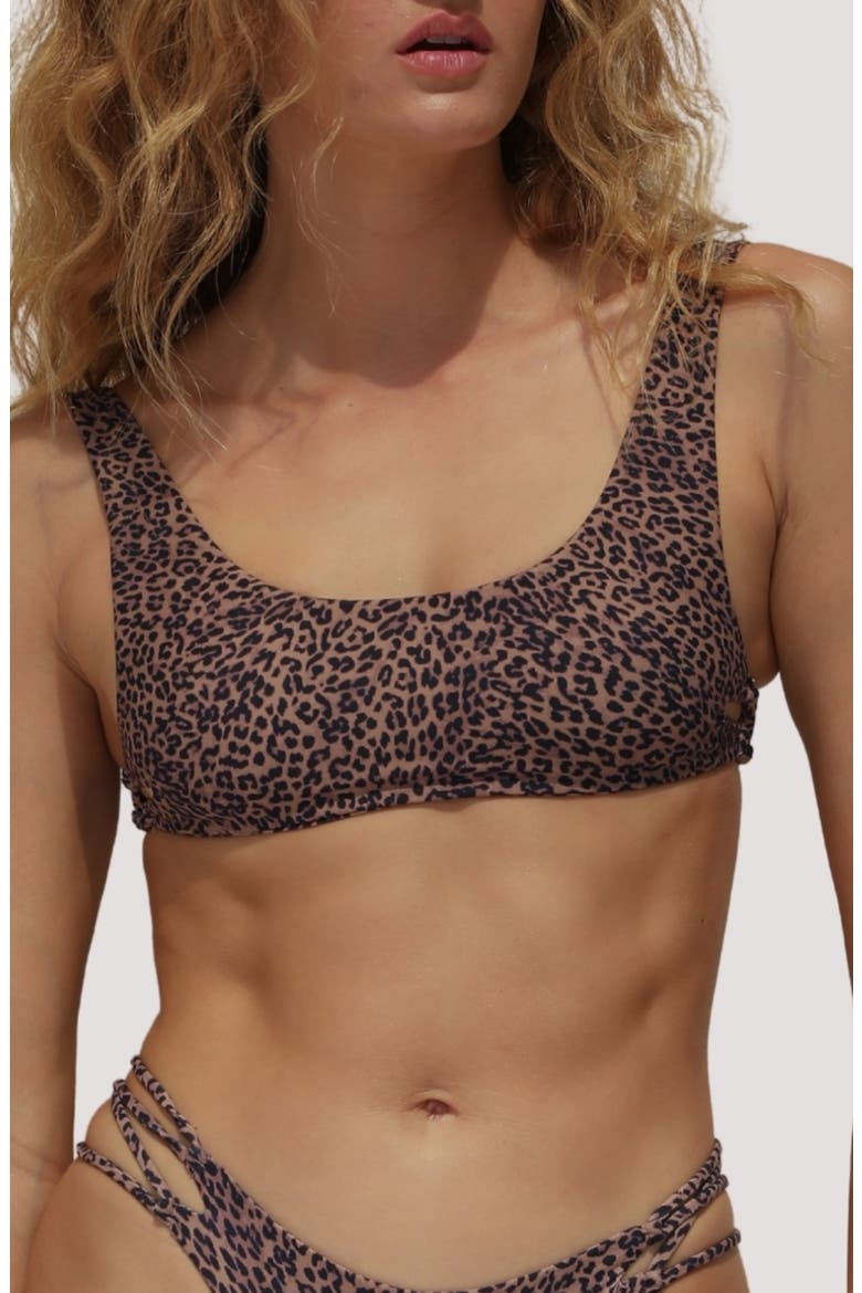 Opal Lace-Up Side Bikini Top, Main, color, SELVA