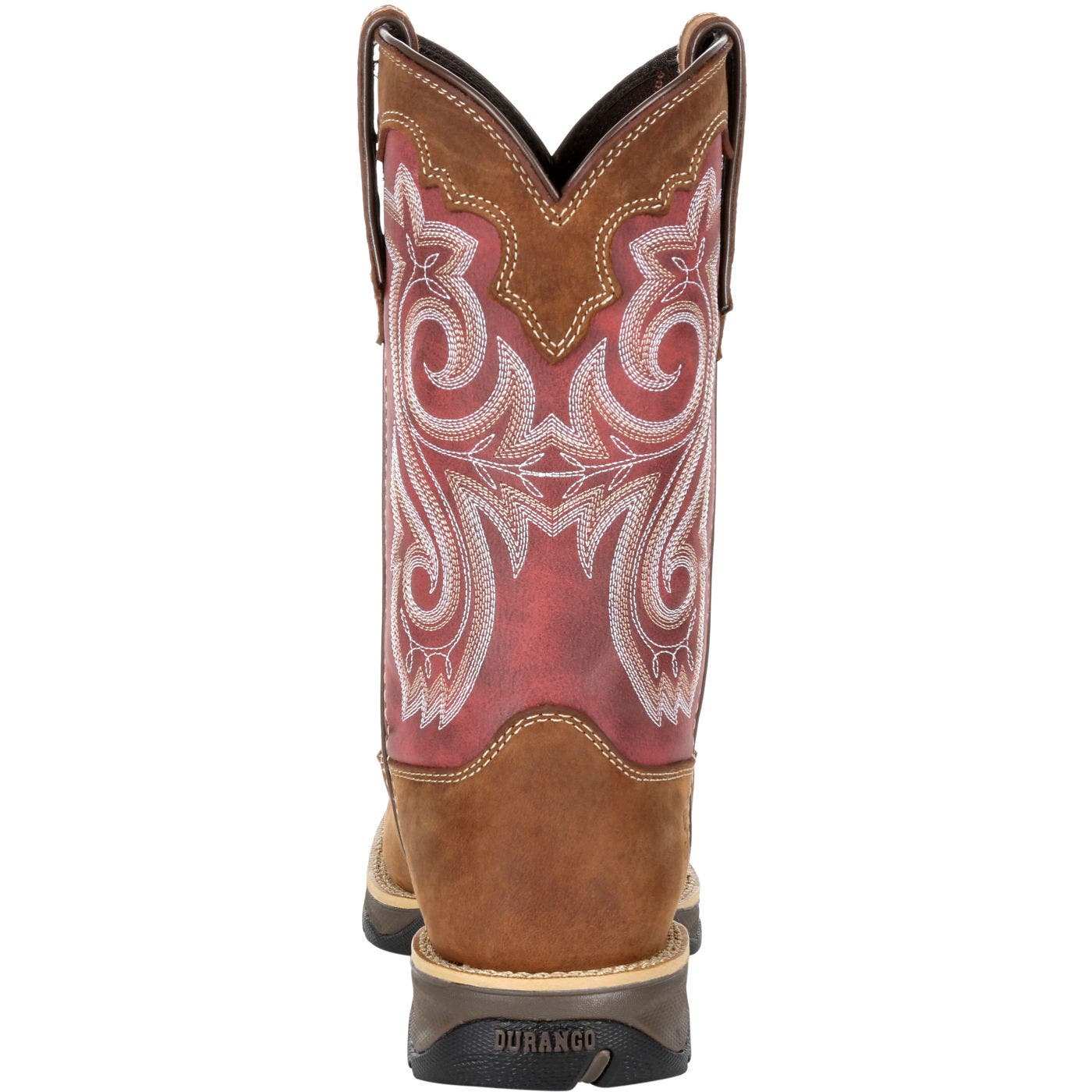 DURANGO Women
s Red Western Boot, Alternate, color, Briar Brown And Rusty Red