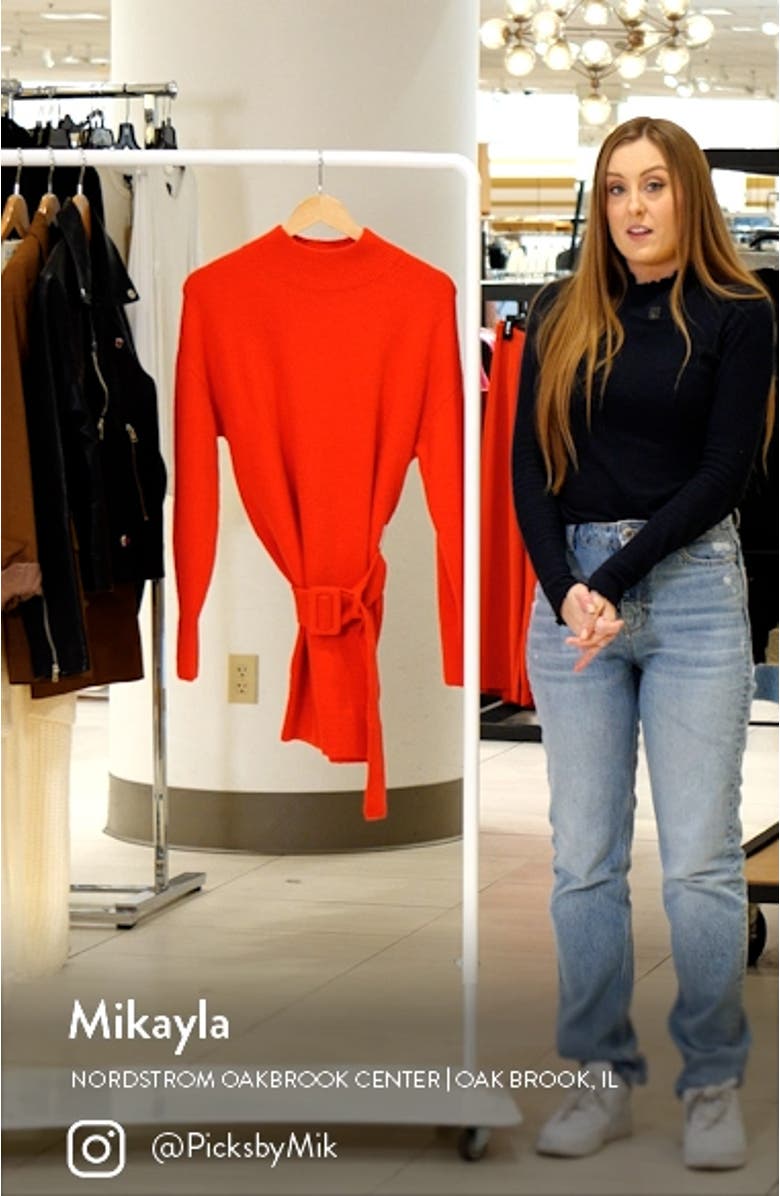 Belted Sweater Dress, sales video thumbnail