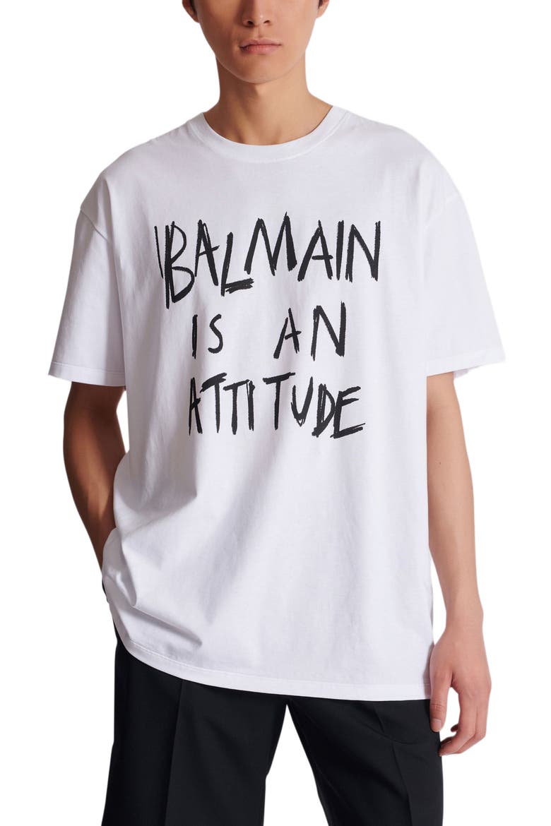Coton Printed T-shirt, Alternate, color, white