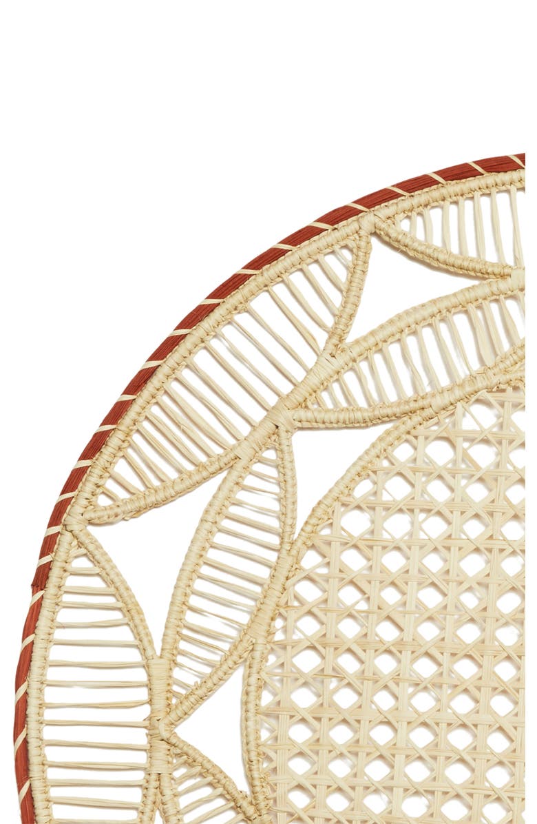 La DoubleJ Raffia Placemats Set Of 2, Alternate, color, Sol Mattone