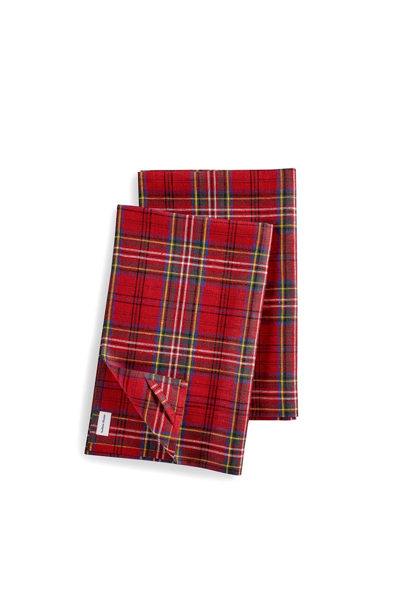 Solino Home Linen Kitchen Towels - Classic Tartan Plaid, 17 x 26 Inch, Alternate, color, 