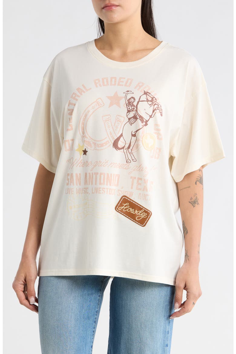Rodeo Graphic T-Shirt, Main, color, COCONUT MILK