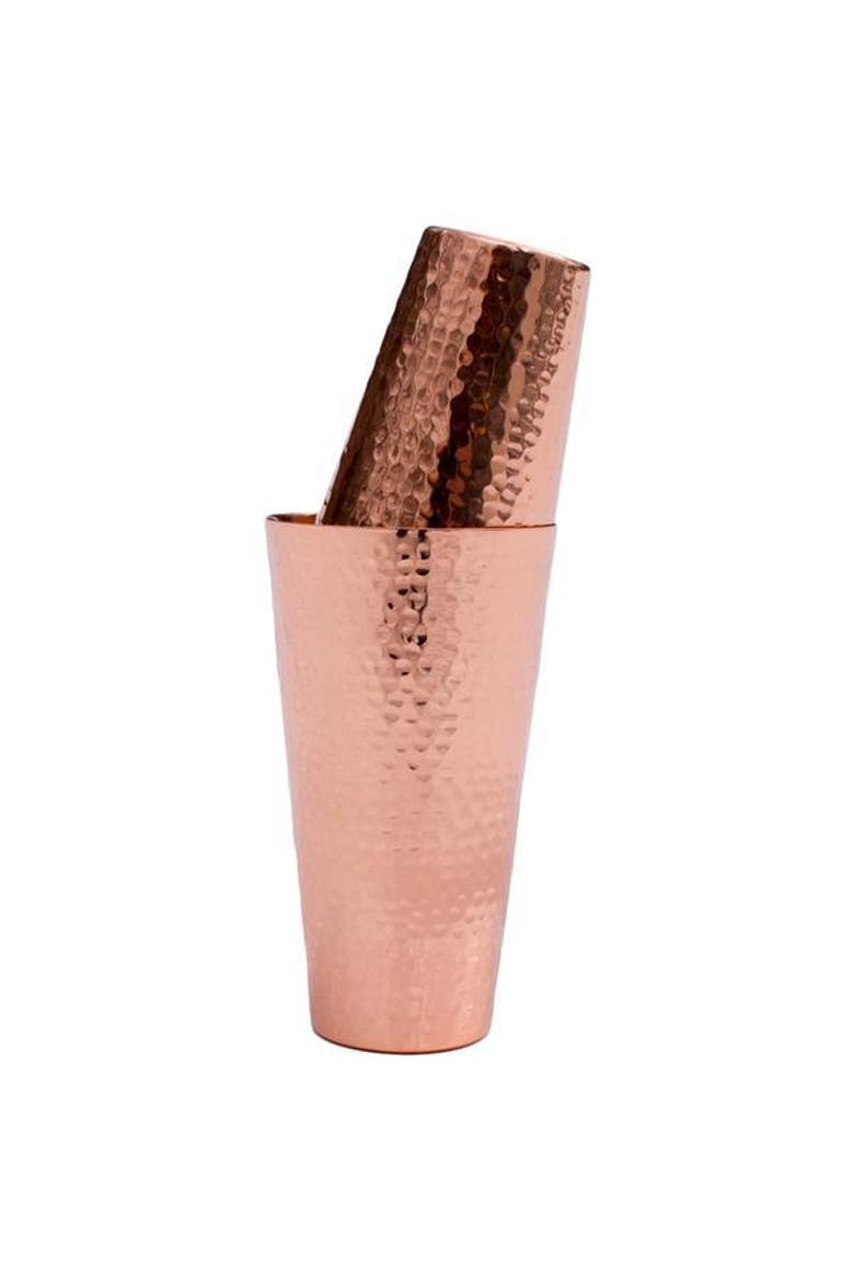 Professional Hamme Solid Copper Cocktail Shaker Set, Alternate, color, Copper