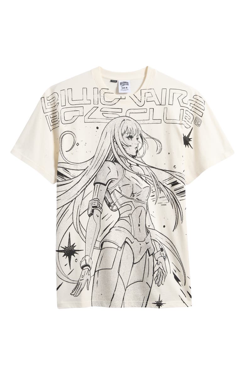Billionaire Boys Club Anime Oversize Graphic T-Shirt, Alternate, color, Gardenia