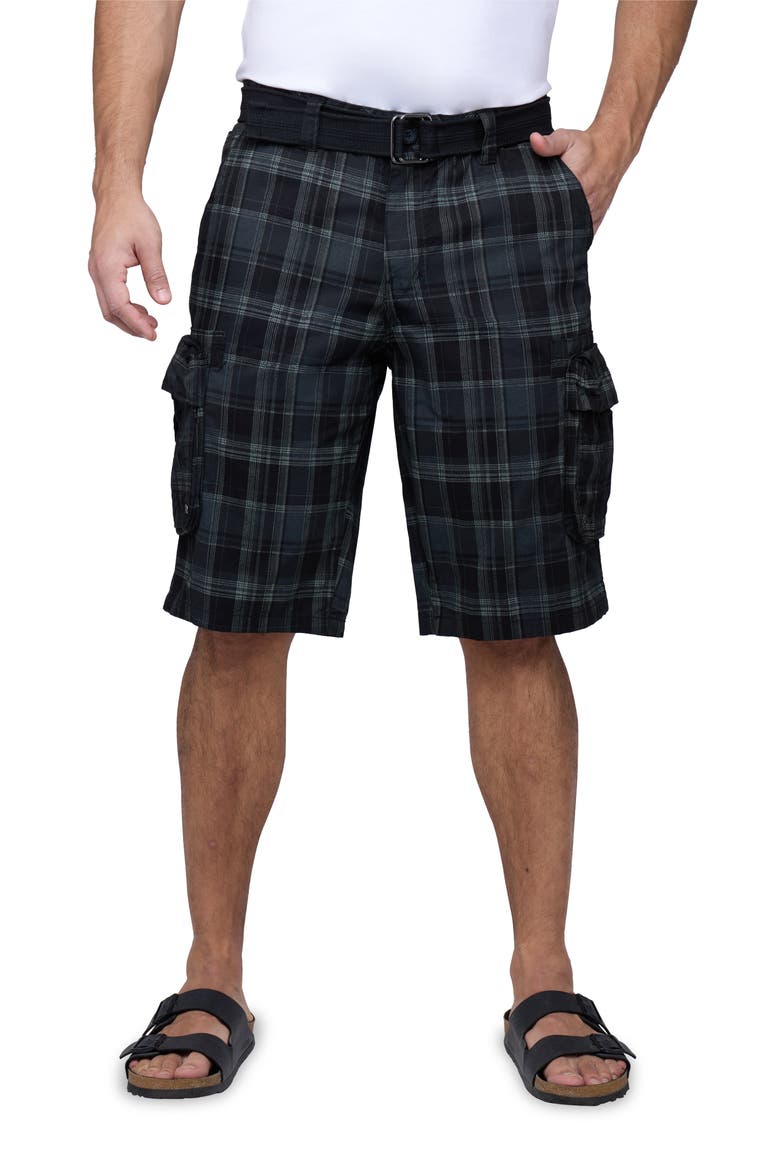 Cargo Shorts, Main, color, PLAID CHARCOAL