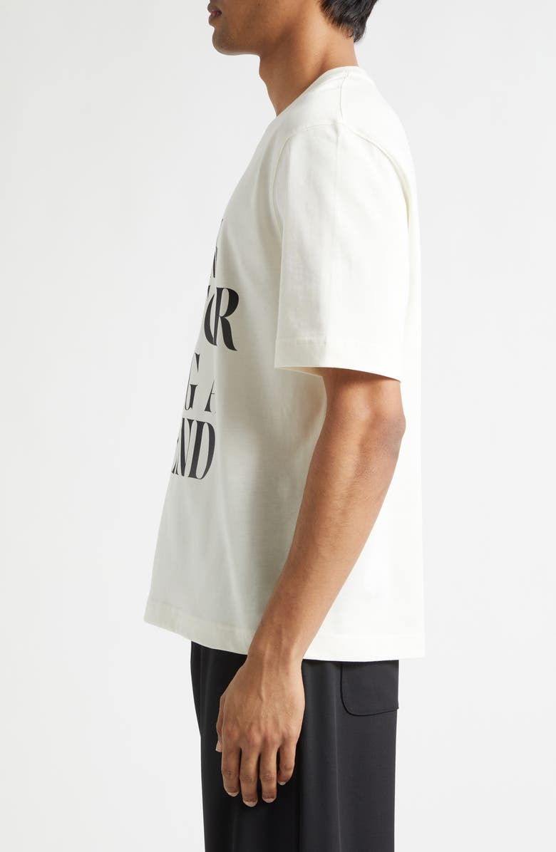 AMI PARIS Boxy Cotton Graphic T-Shirt, Alternate, color, Blanc Creme