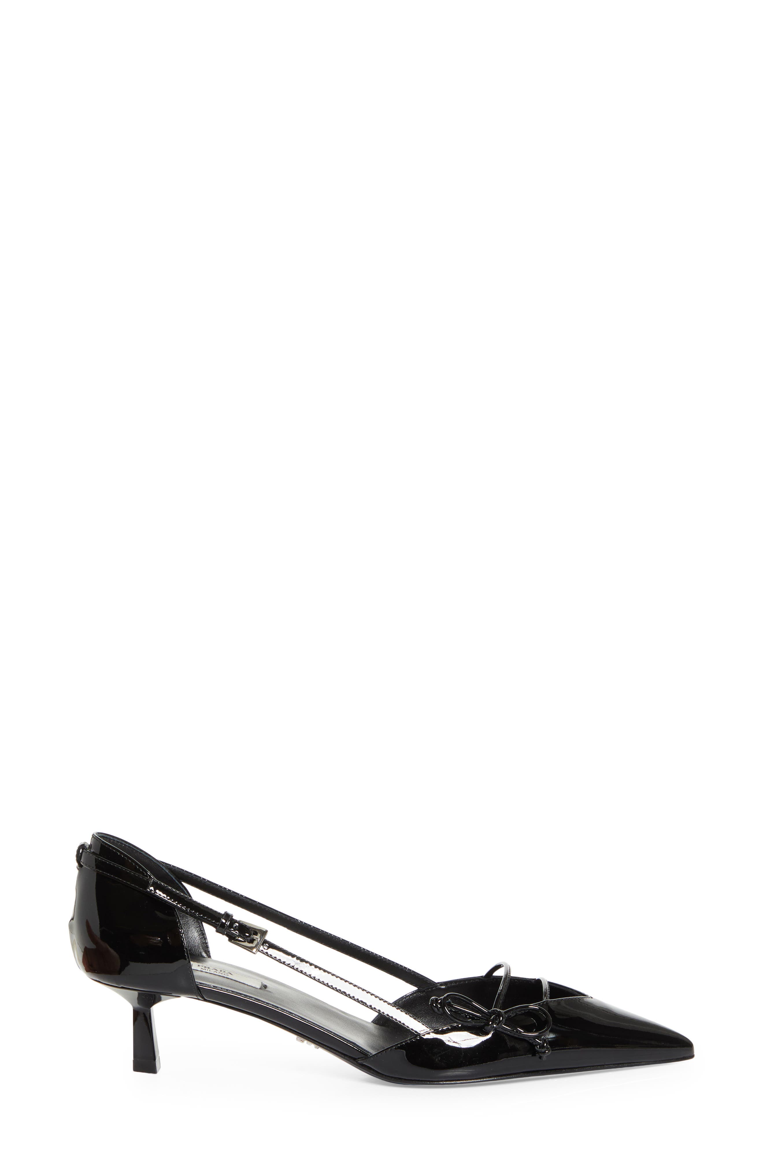 Prada Pointed Toe Pump, Alternate, color, Nero