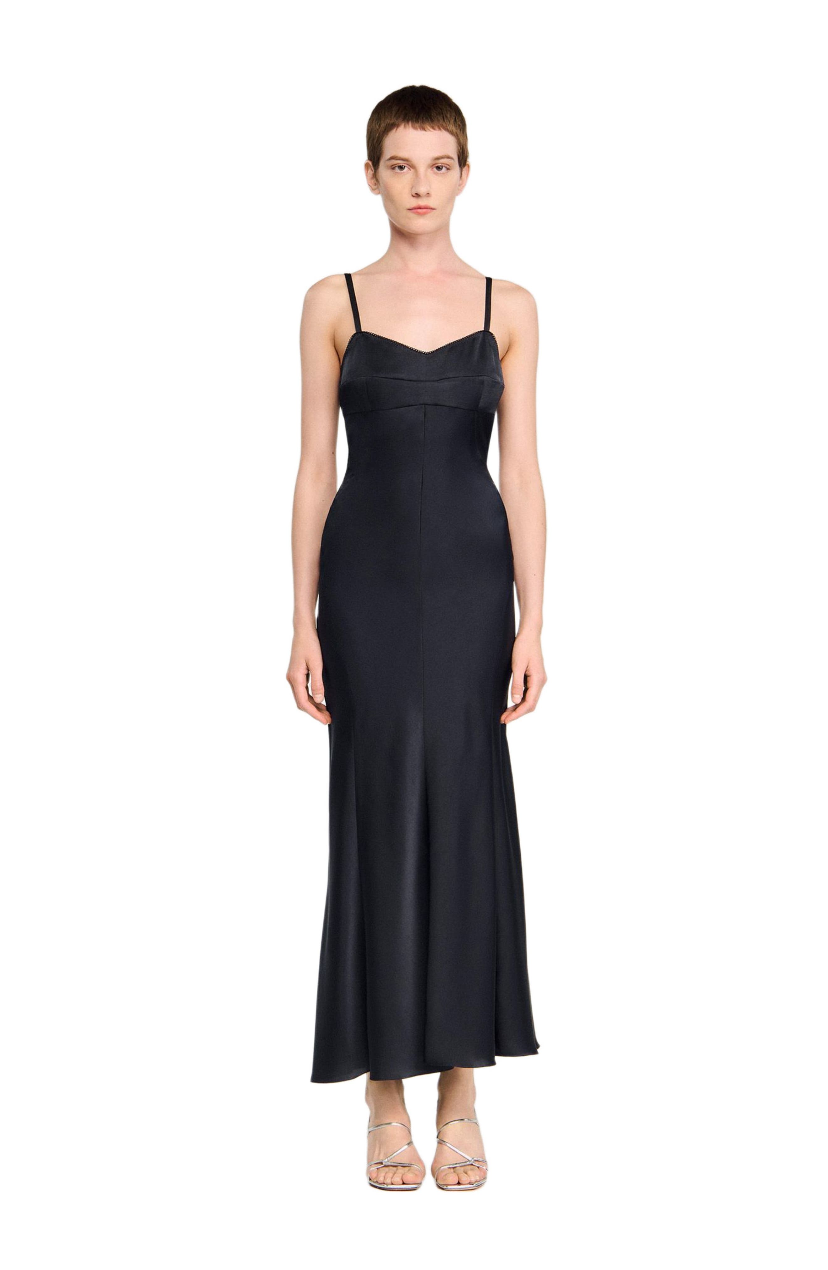 Satin-effect maxi dress - image 2