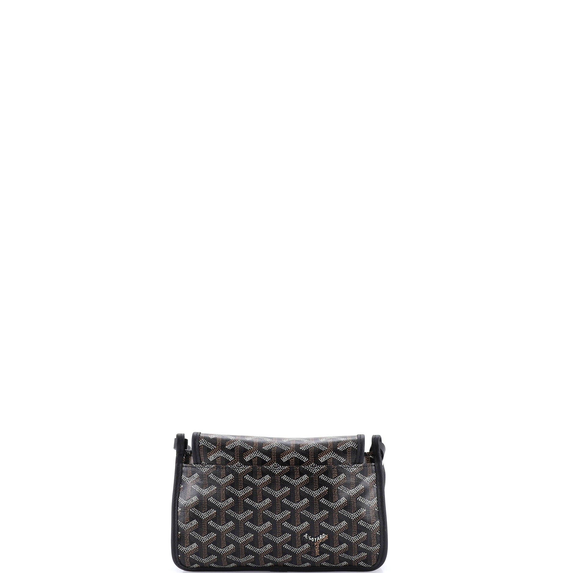 Pre-Owned Goyard Plumet Clutch Wallet Coated Canvas, Alternate, color, Brown