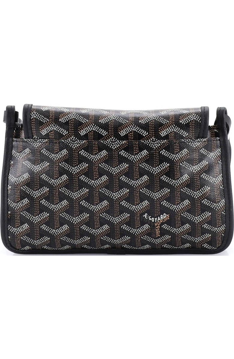 Pre-Owned Goyard Plumet Clutch Wallet Coated Canvas, Alternate, color, Brown