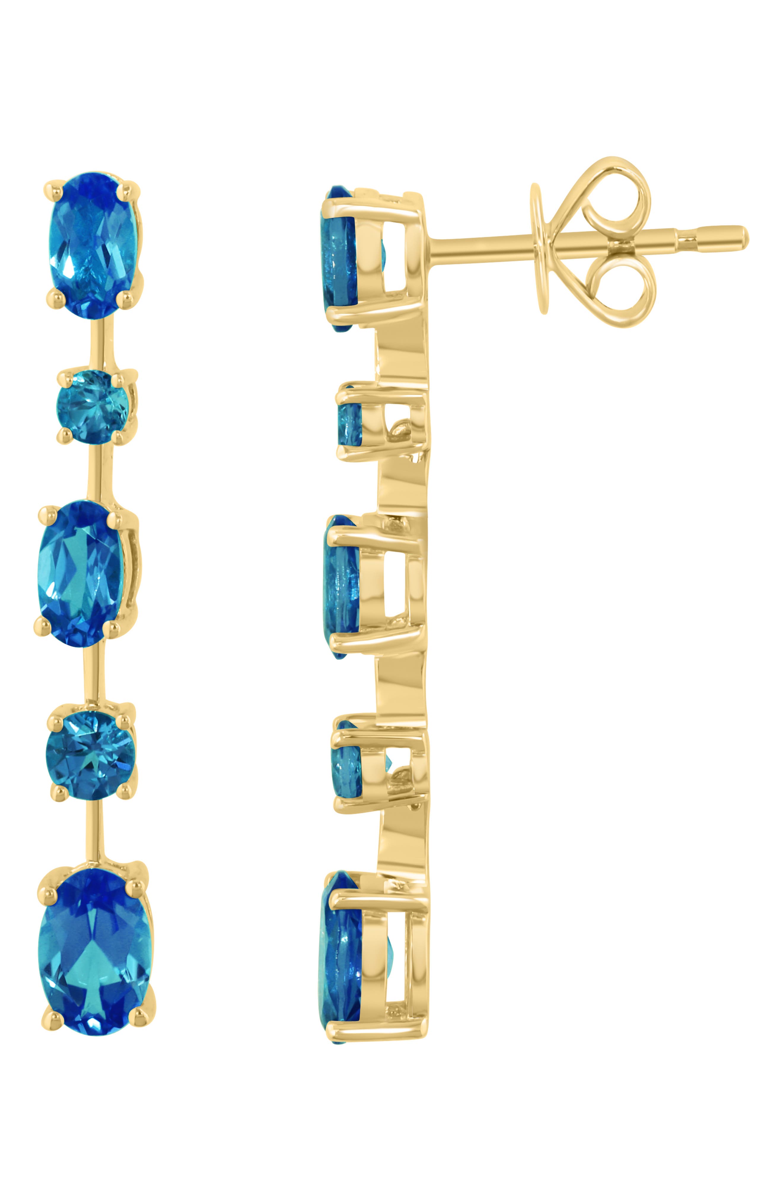 London Blue Topaz Drop Earrings