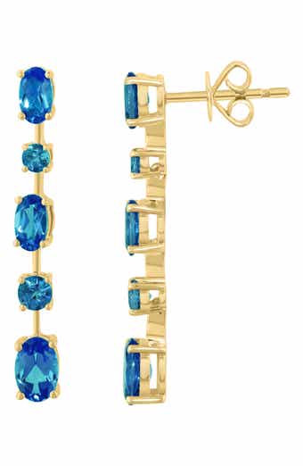 London Blue Topaz Drop Earrings