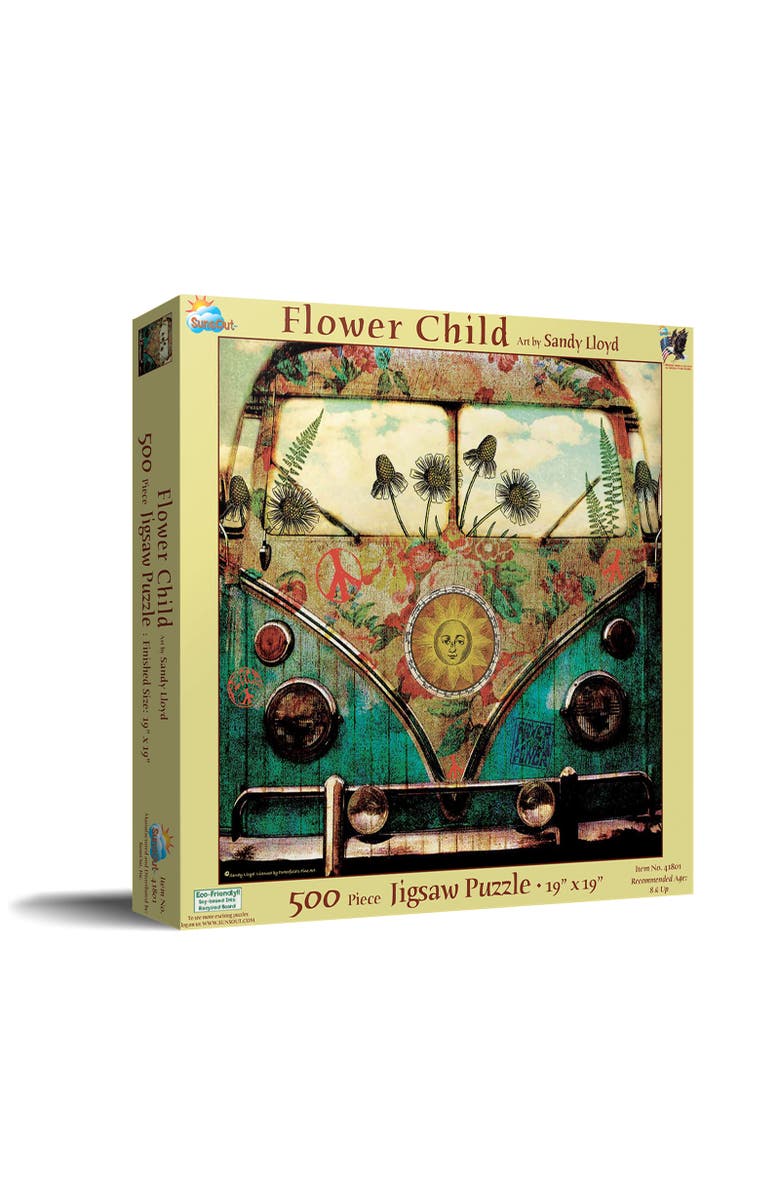 Sunsout Flower Child 500 piece Jigsaw Puzzle for Adults, Main, color, Multicolor