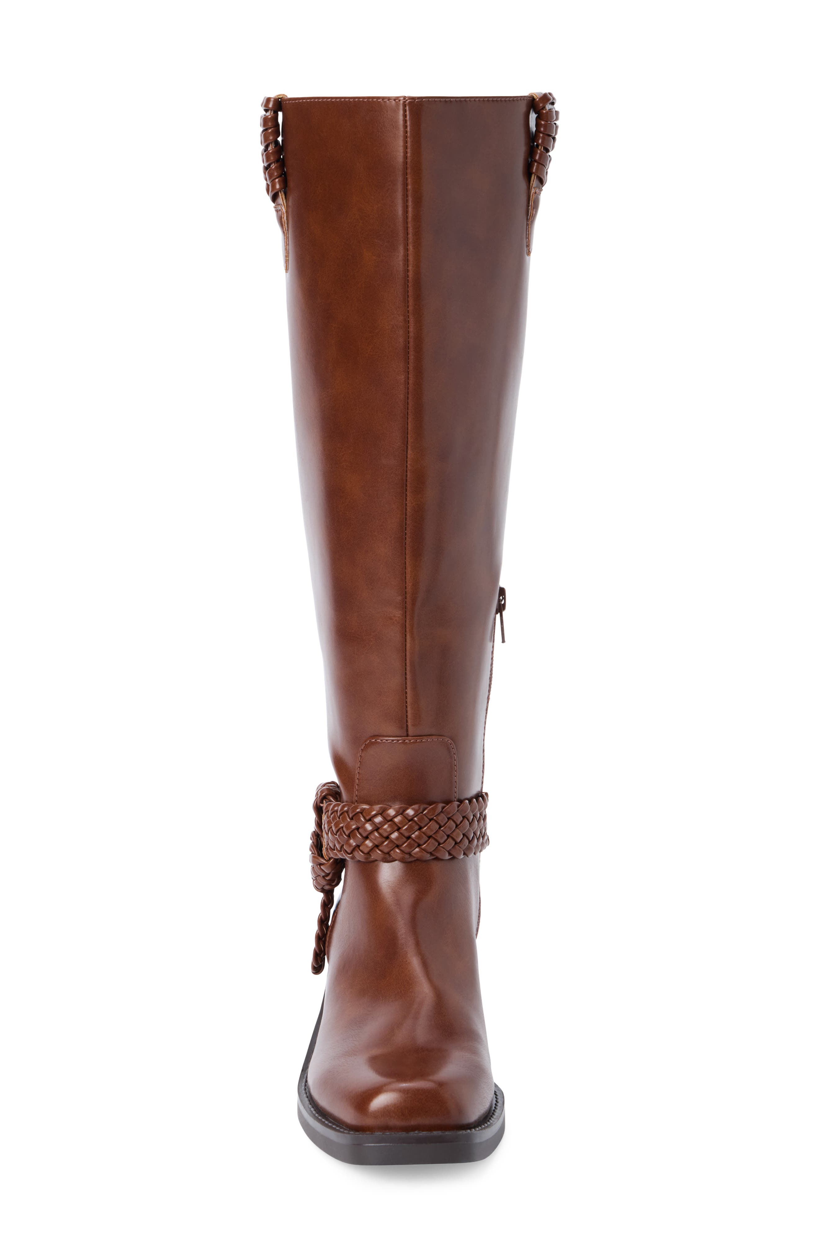 Cheyenne Faux Leather Boot, Alternate, color, BROWN