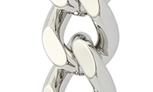 Allsaints Mix Chain Linear Drop Earrings In Silver