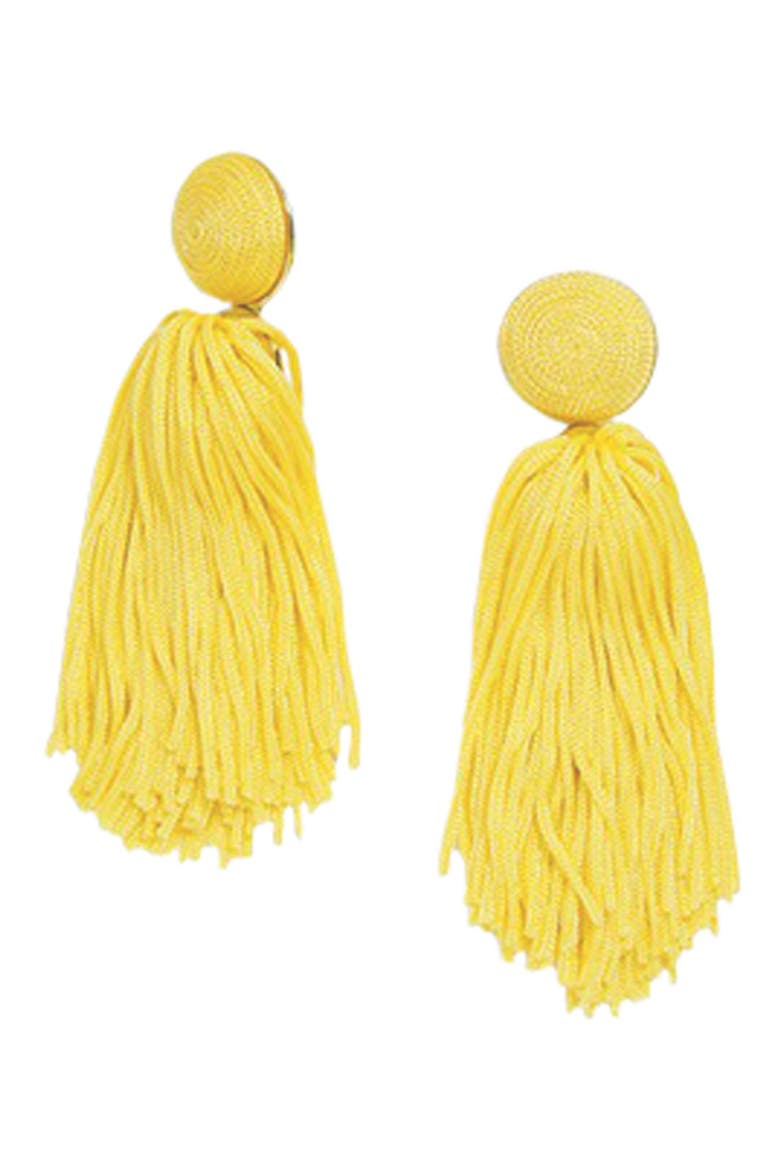 Sonatina Tassel Earrings, Alternate, color, BLACK