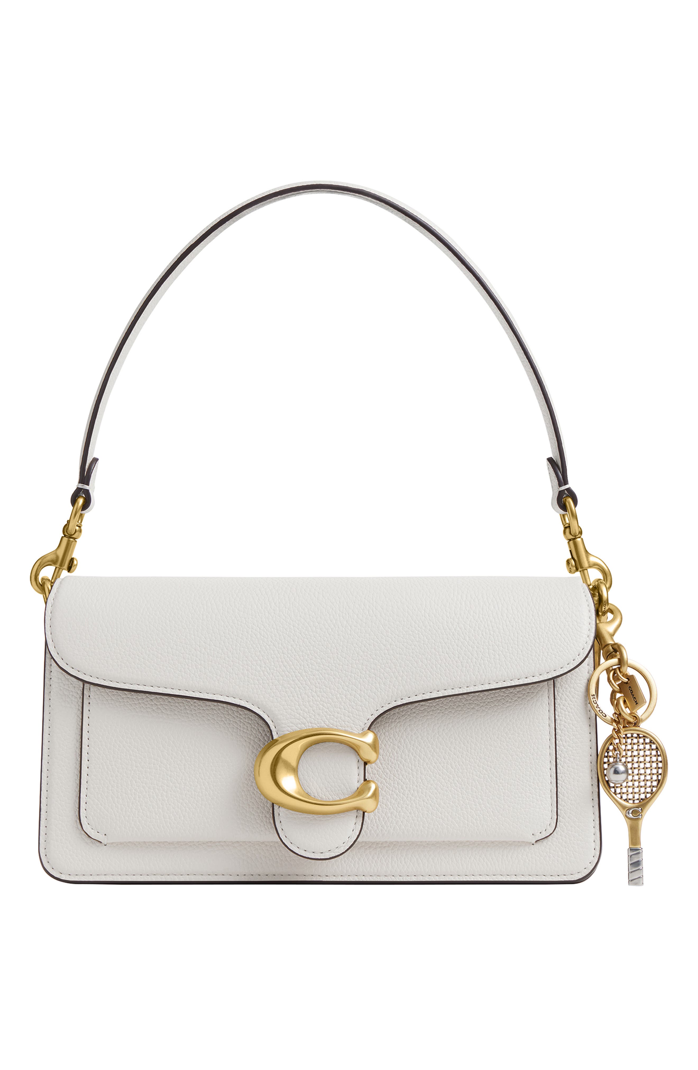 COACH Small Tennis Racket Bag Charm, Alternate, color, 