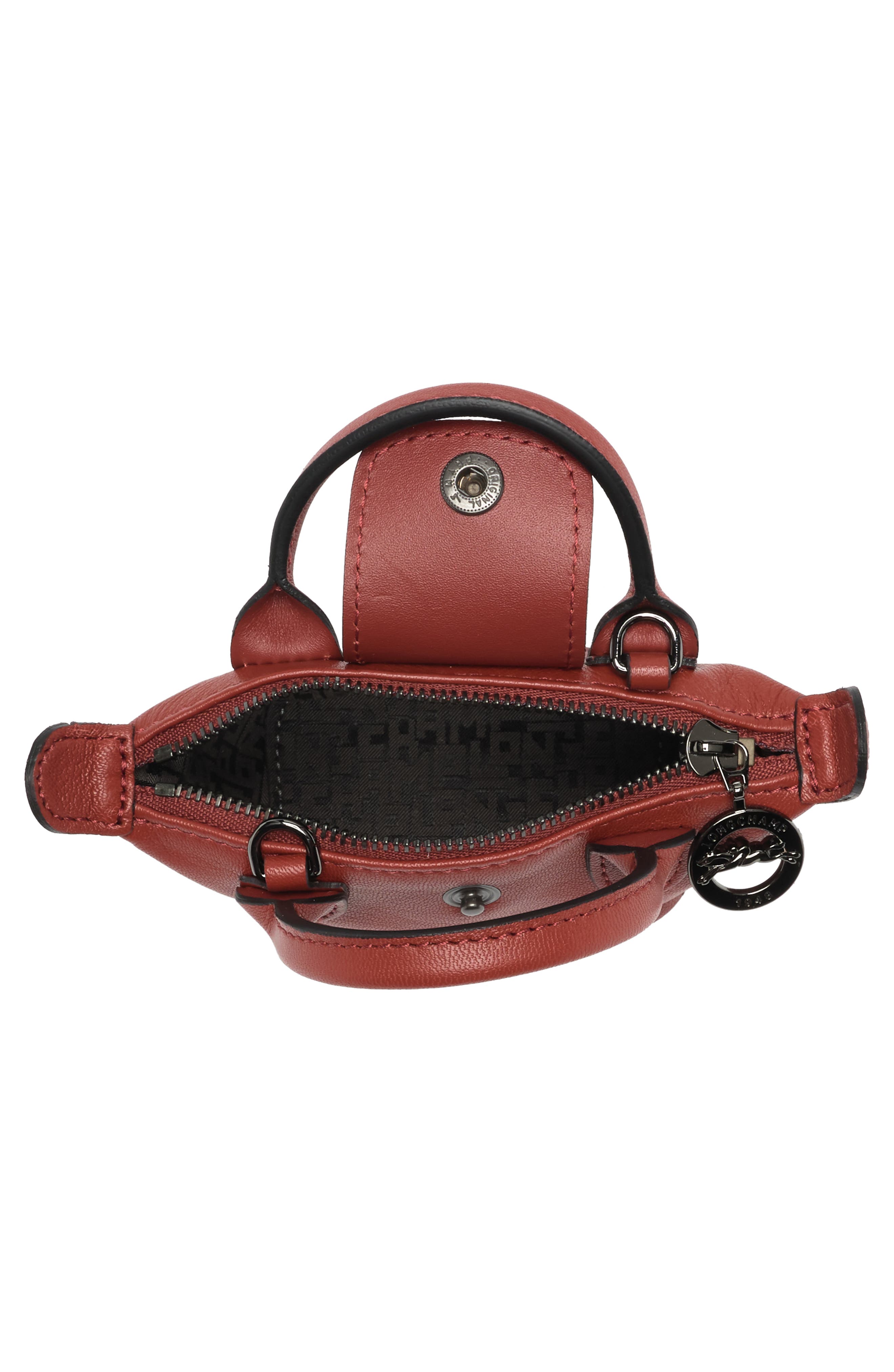 Longchamp Le Pliage Cuir Nano Crossbody Bag, Alternate, color, 