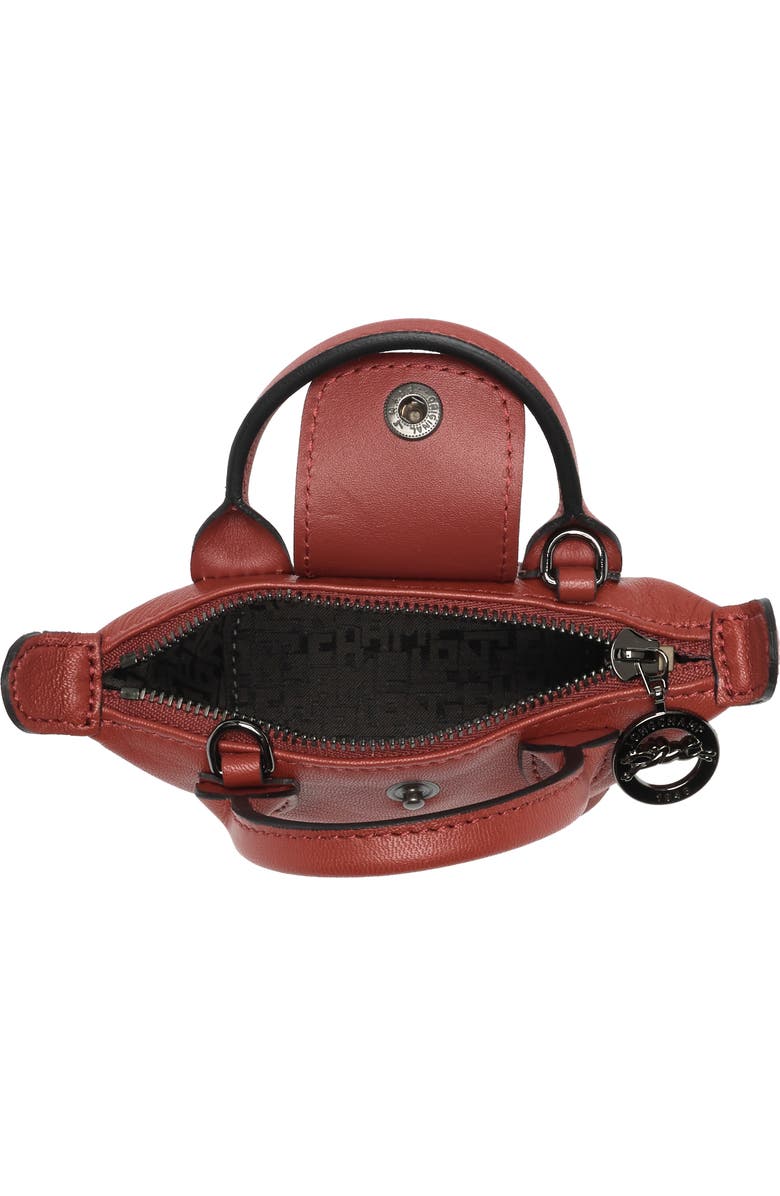 Longchamp Le Pliage Cuir Nano Crossbody Bag, Alternate, color,