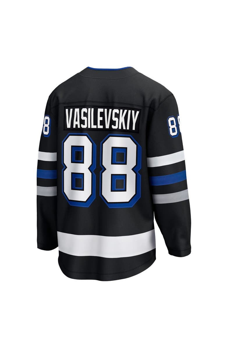 FANATICS Men's Fanatics Branded Andrei Vasilevskiy Black Tampa Bay Lightning Alternate Premier Breakaway Player Jersey, Alternate, color, 