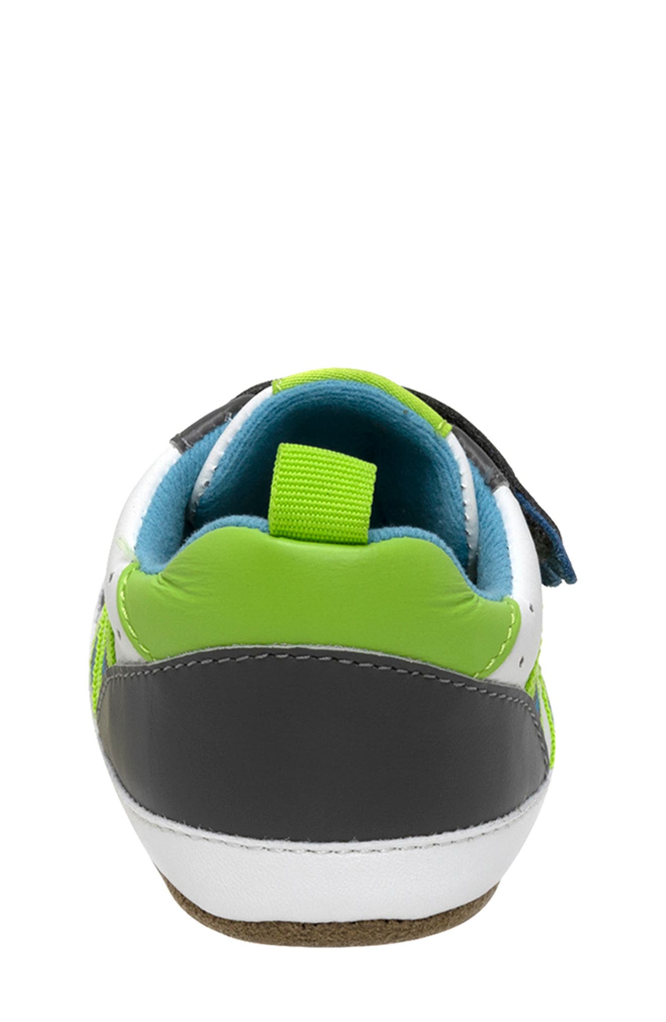 Robeez<sup
®</sup
 Kids
 Brooks First Kicks Sneaker, Alternate, color, Charcoal