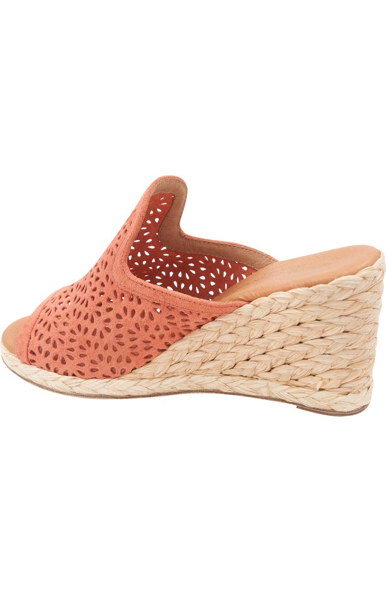 André Assous Nissa Espadrille Wedge Slide Sandal, Alternate, color, Coral