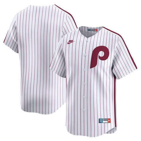 Men's Nike White Philadelphia Phillies Throwback Cooperstown Collection Limited Jersey