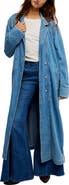 Free People Monique Longline Denim Duster