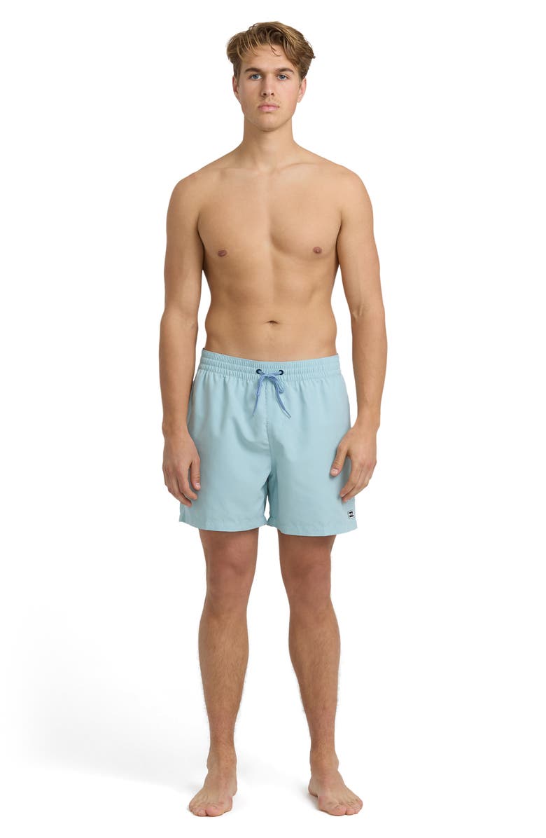 Billabong All Day Layback Swim Trunks, Alternate, color, Dry Blue Wash