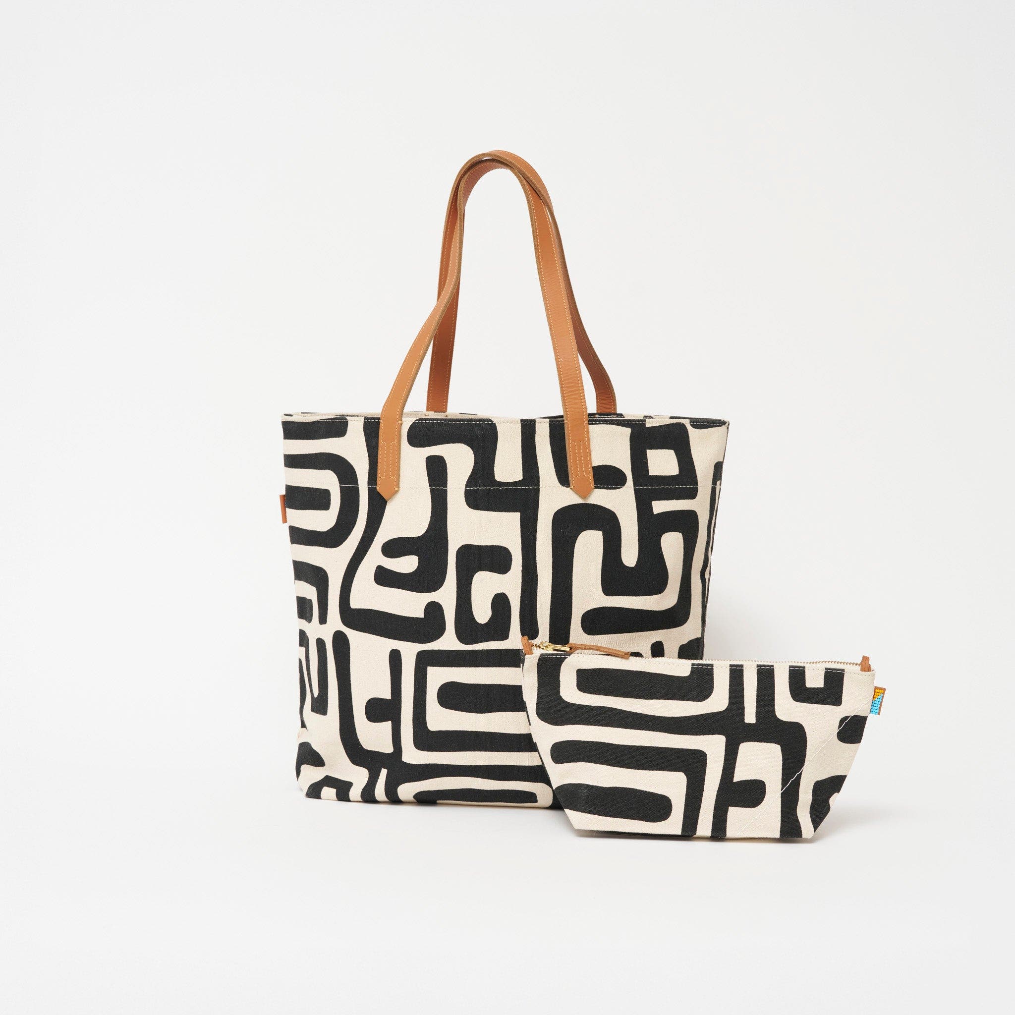 Ubuntu Life Black Kuba Bundle #01, Main, color, Black & White