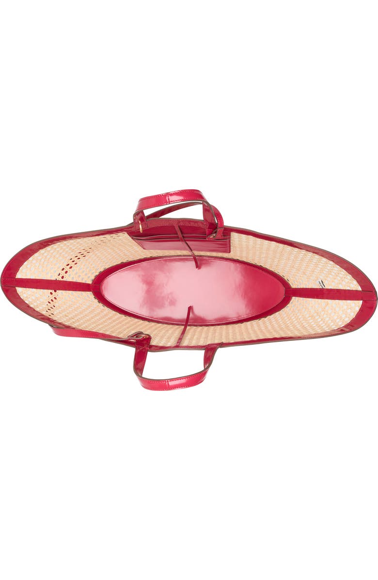 Cult Gaia Yara Rattan Cane Tote Bag, Alternate, color,