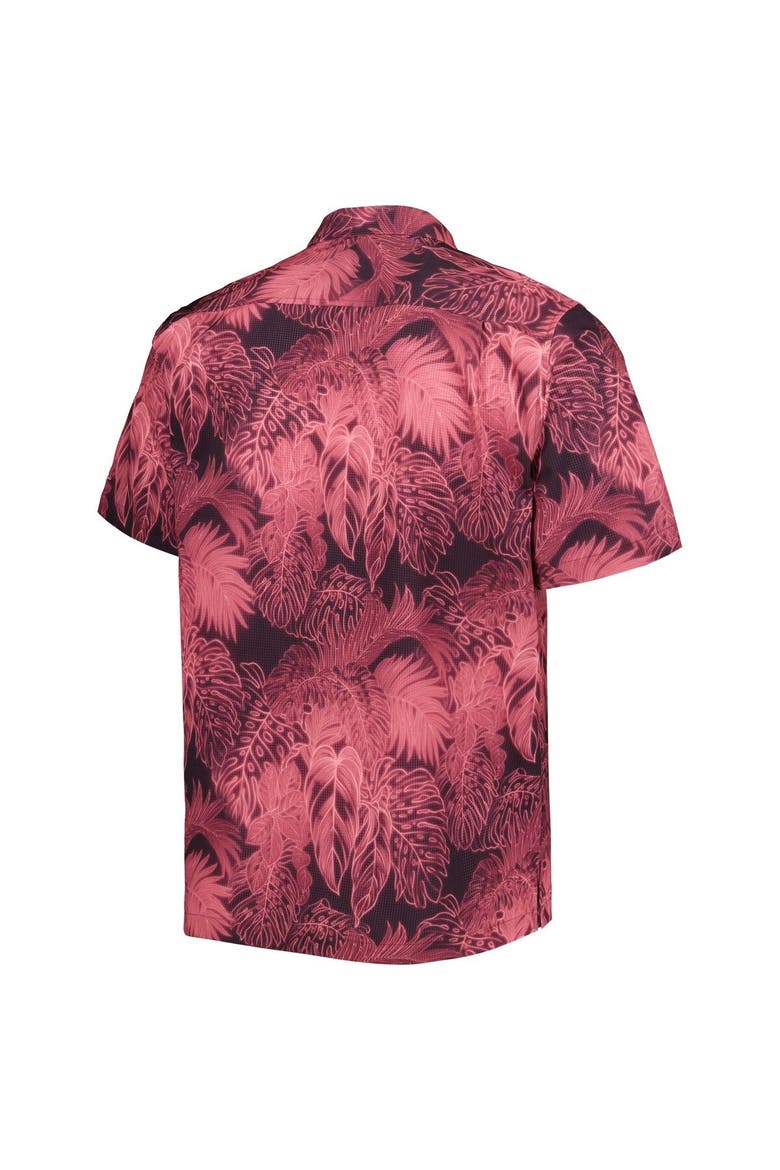 Men's Tommy Bahama Maroon Texas A&M Aggies Coast Luminescent Fronds IslandZone Button-Up Camp Shirt, Alternate, color, Maroon
