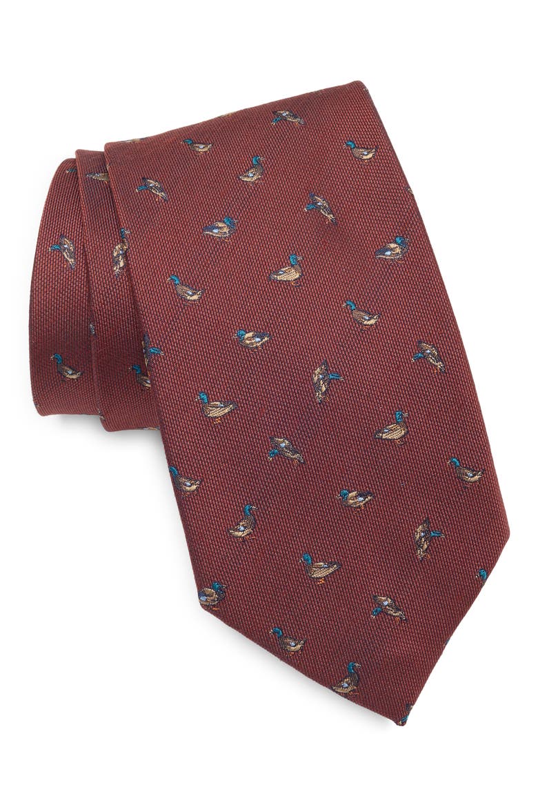 Print Tie, Main, color, RUST