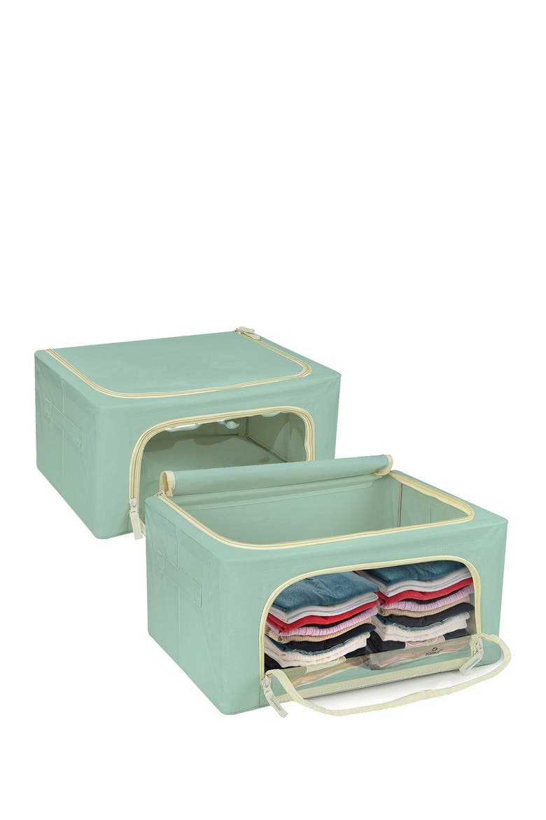 STORAGE BOX WITH WINDOW SMALL, Main, color, TEAL