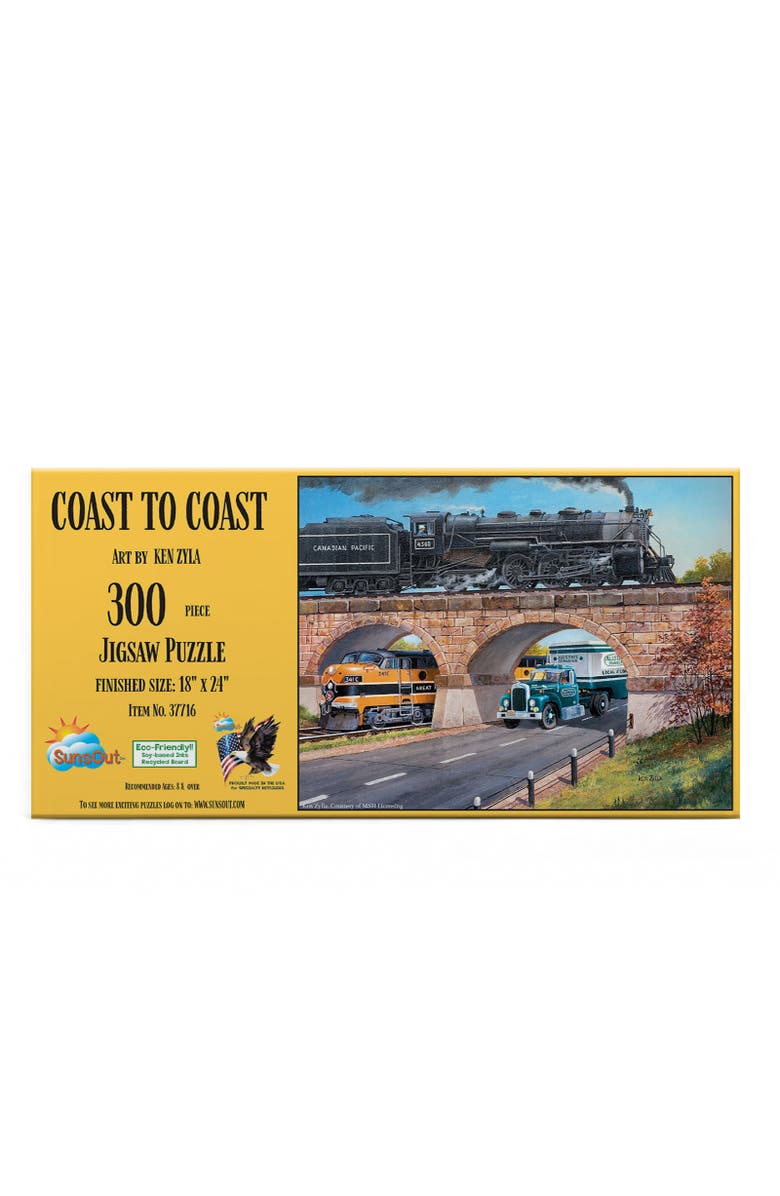 Sunsout Coast to Coast 300 piece Jigsaw Puzzle for Adults, Alternate, color, Multicolor