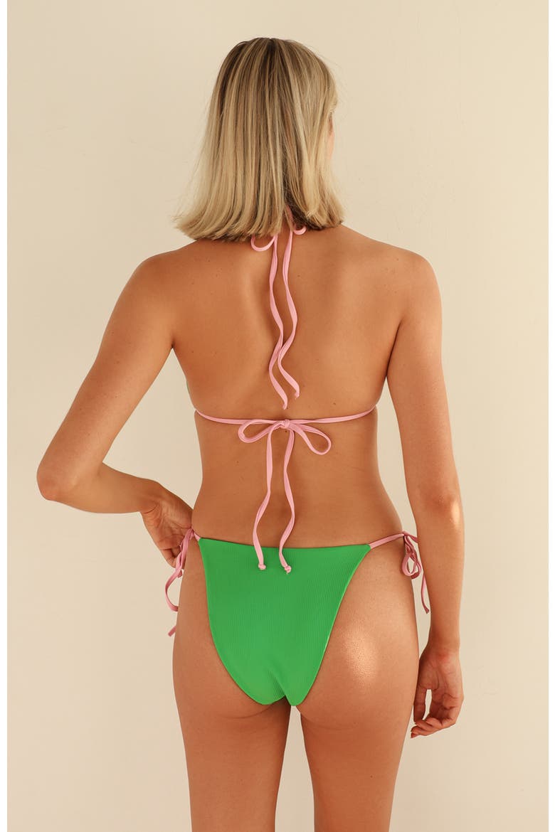 Mia Cheeky Bikini Bottom, Alternate, color, Paradise Palms/Tropical Punch