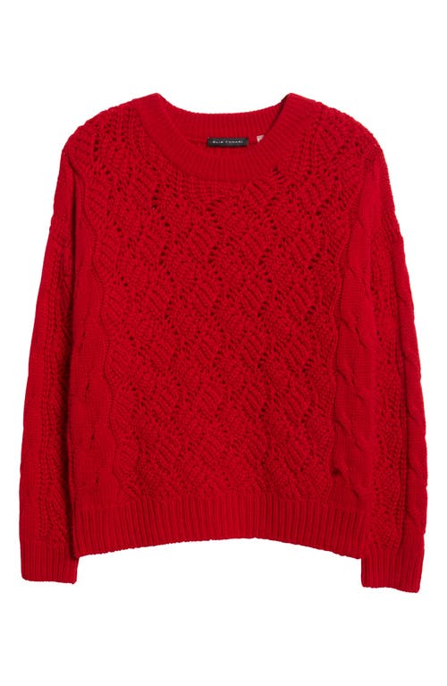 Elie Tahari Raya Cashmere Sweater In Red