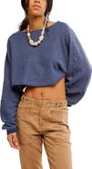 Free People To the East Crop Sweatshirt