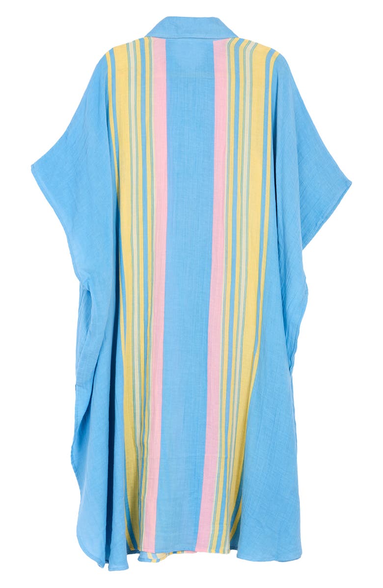 SAACHI Collar Kaftan Shirtdress, Alternate, color, Blue