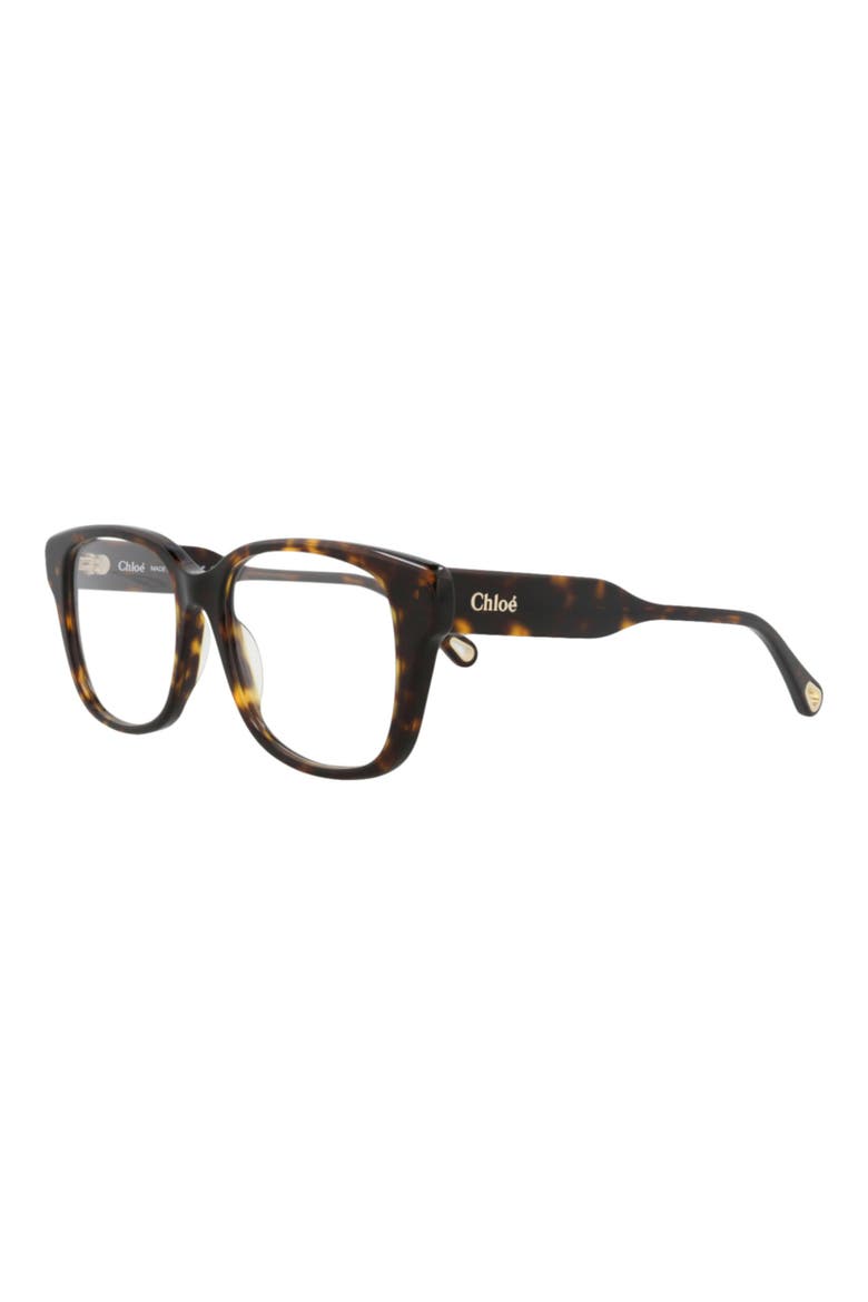 53mm Square Optical Glasses, Alternate, color, HAVANA HAVANA TRANSPARENT