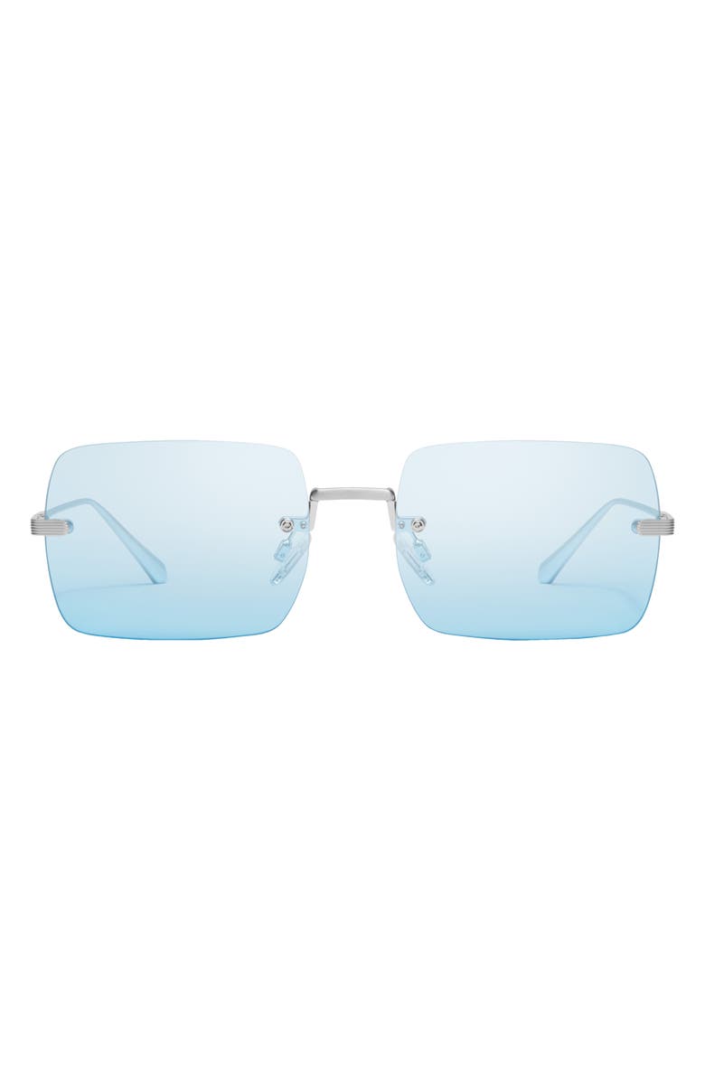 QUAY TTYL Rimless 57mm Squre Sunglasses, Main, color,