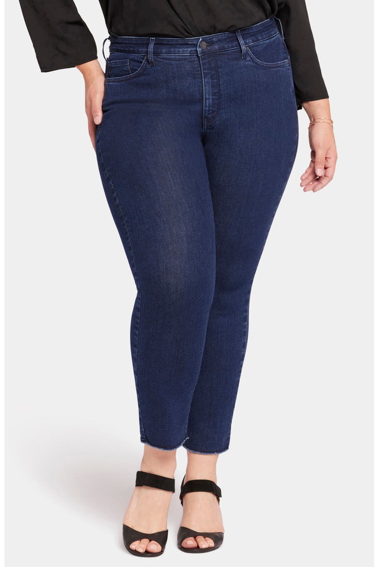 Sheri Fray Hem Ankle Slim Jeans, Main, color, MYSTIQUE
