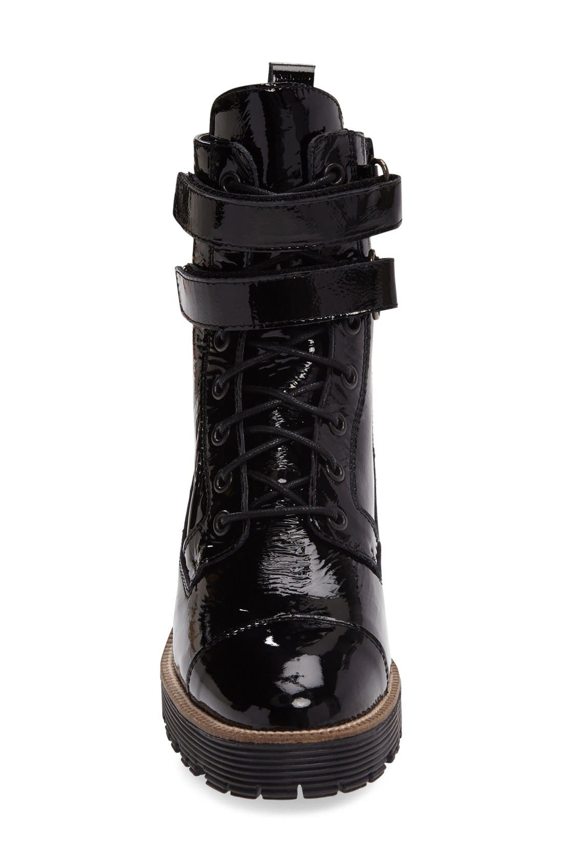 Shellys London Tyra Combat Boot, Alternate, color, 