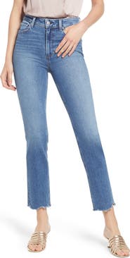 PAIGE Cindy High Waist Straight Leg Jeans