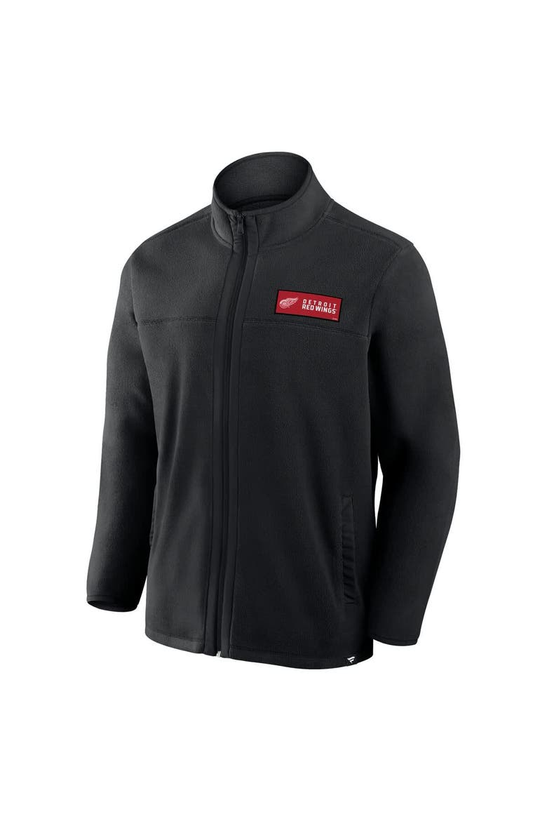 Men's Fanatics Black Detroit Red Wings Home Ice Fleece Full-Zip Jacket, Alternate, color, Black