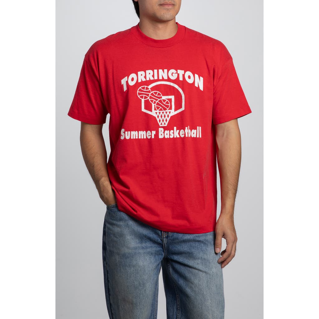 Elwood Vintage Torrington Summer Basketball Tee In Red